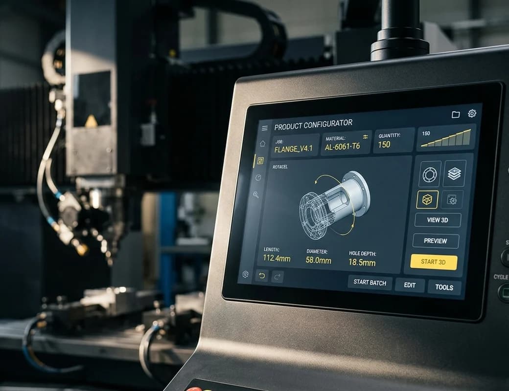 A specialist at a machine control panel